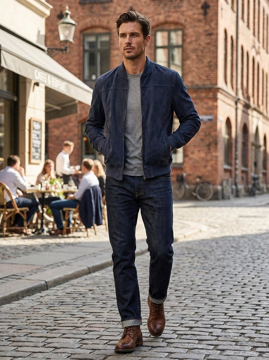 Bomberjack Heren | Rits en Opstaande Kraag