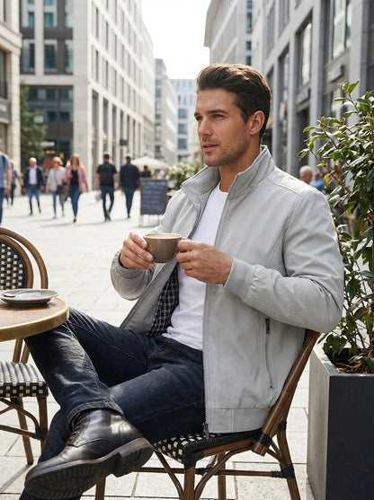 Tussenjas Heren | Hoge Kraag en Zakken