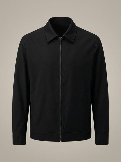 Zomerjas Heren met Kraag | Slanke Pasvorm en Ritssluiting