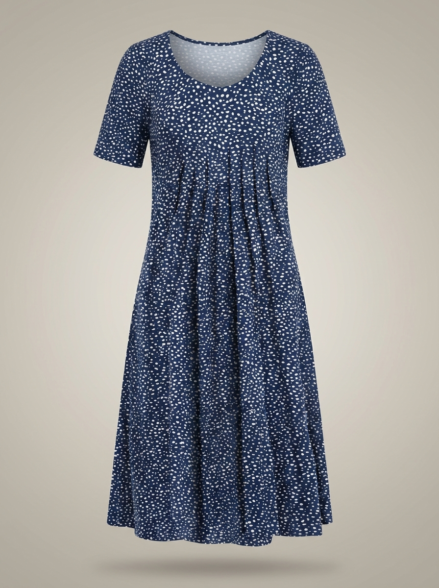 Jurk Dames Bloemenprint | Ronde Hals & Korte Mouwen