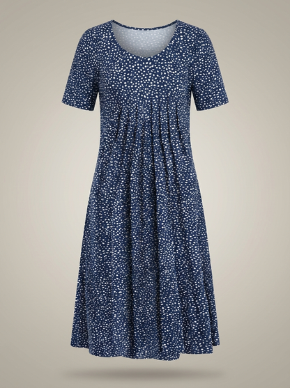 Jurk Dames Bloemenprint | Ronde Hals & Korte Mouwen