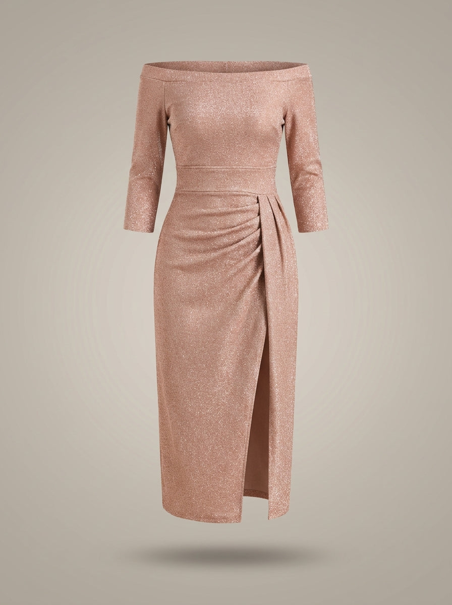 Galajurk Dames Midi | Off-Shoulder met Split