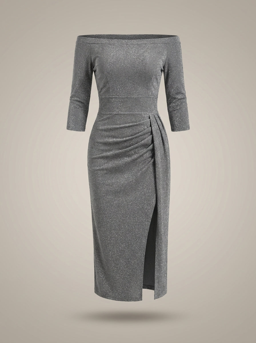 Galajurk Dames Midi | Off-Shoulder met Split