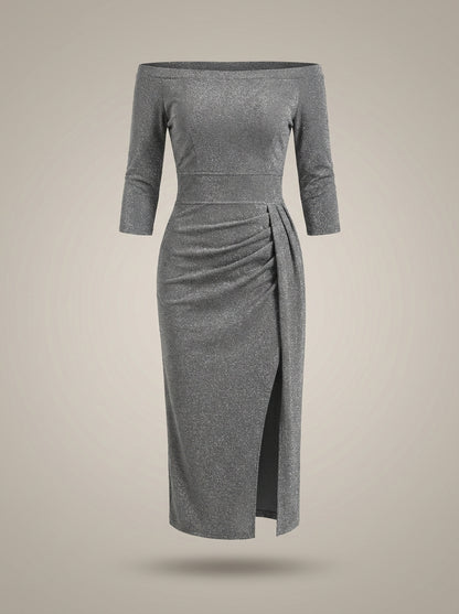 Galajurk Dames Midi | Off-Shoulder met Split