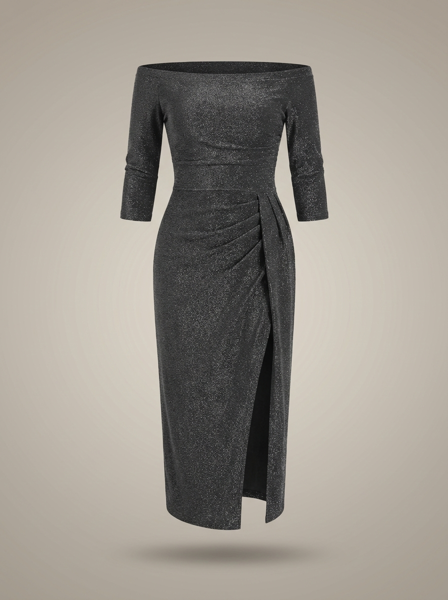 Galajurk Dames Midi | Off-Shoulder met Split