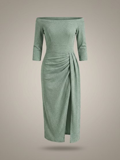 Galajurk Dames Midi | Off-Shoulder met Split