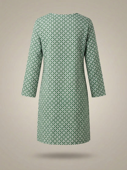 Jurk Dames Met Print | Knielengte en V-hals
