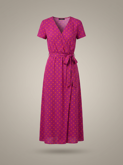 Jurk Dames Bloemenprint | V-hals Midi met Split