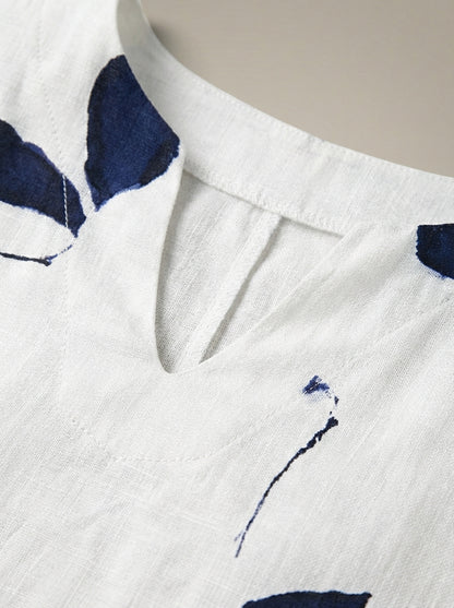Jurk Dames Met Print | V-hals & Knielengte Model