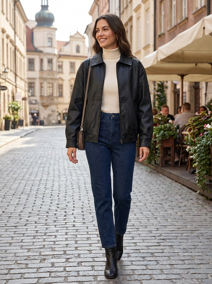 Bomberjack Dames | Oversized Vintage Jack met Rits