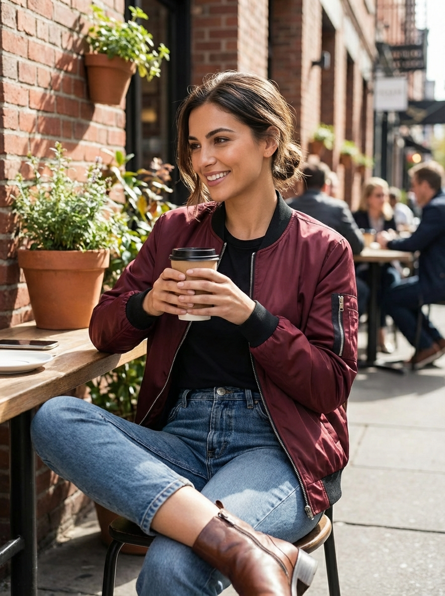 Bomberjack Dames | Lichtgewicht Jack met Rits en Elastische Boorden