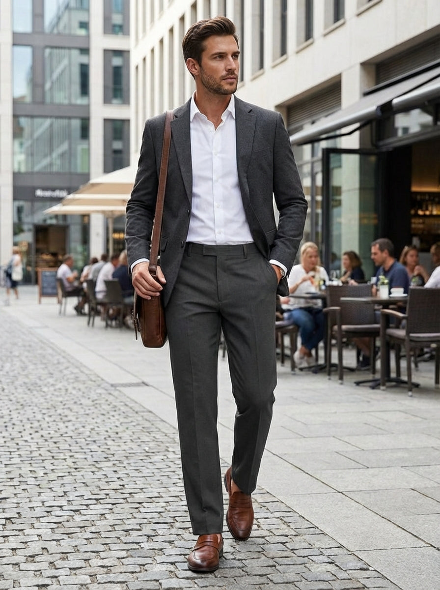 Nette Broek Heren | Zijzakken en Slanke Pasvorm