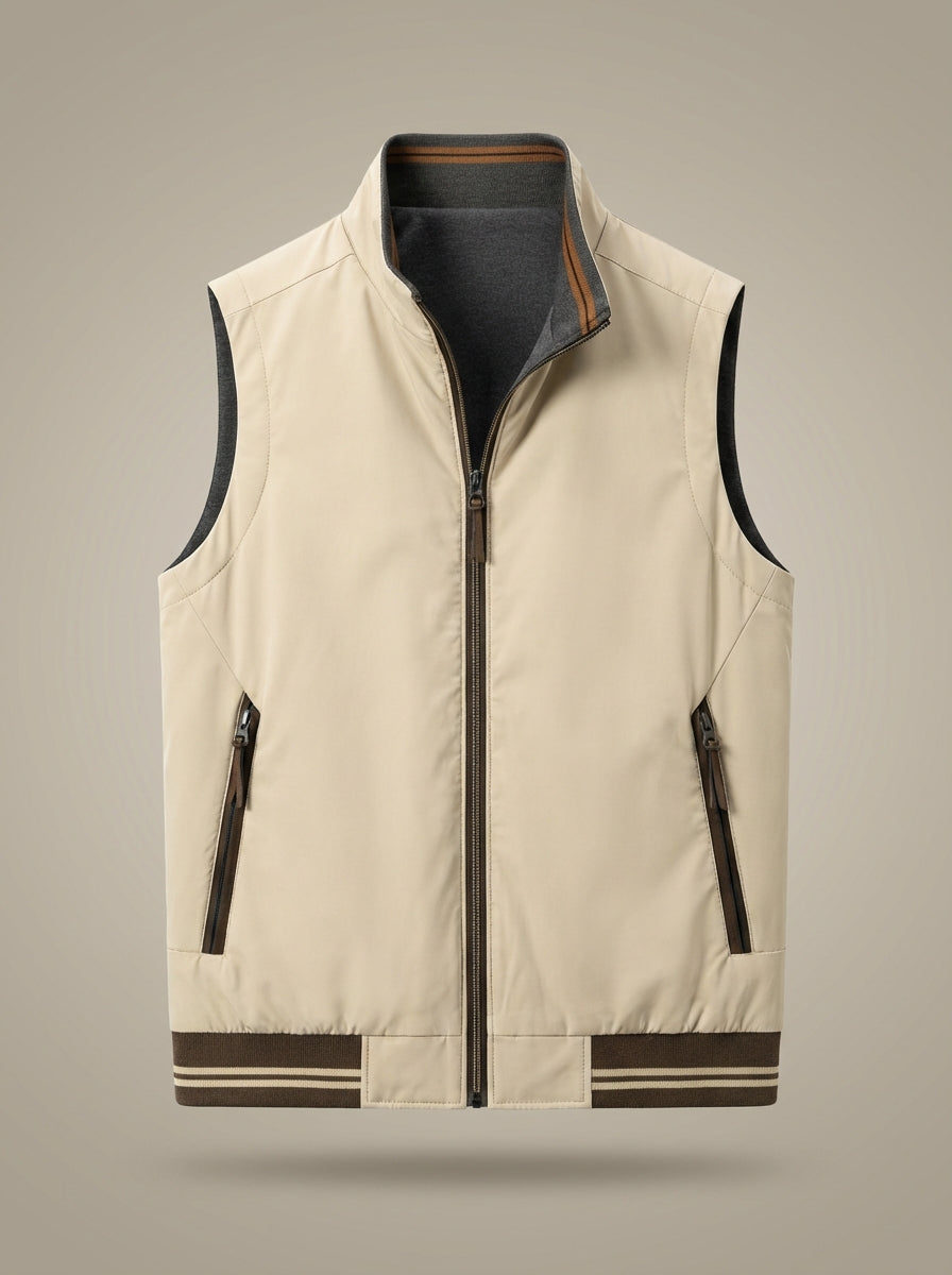 Heren Bodywarmer met Hoge Kraag