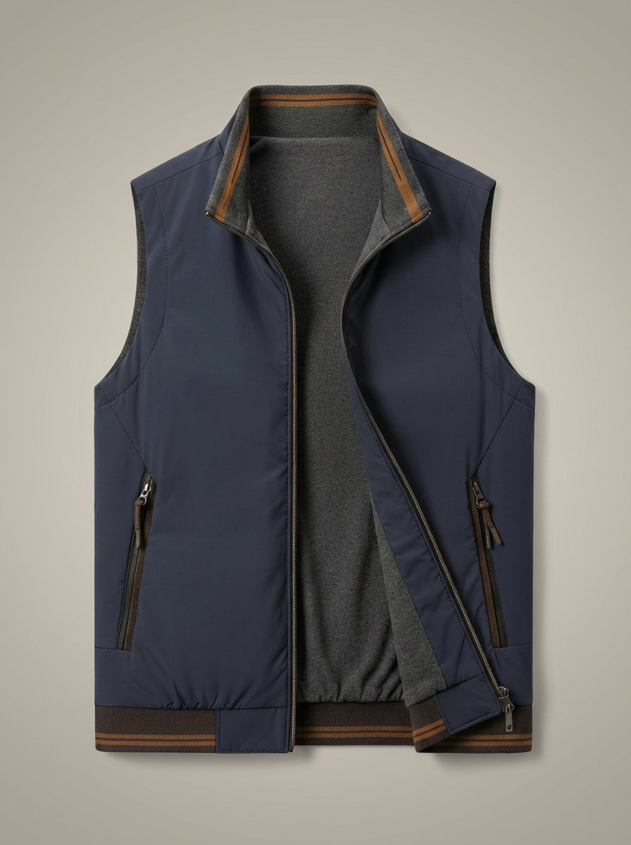 Heren Bodywarmer met Hoge Kraag