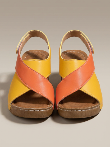 Sandalen Dames Sleehak | Open Teen & Verstelbare Band