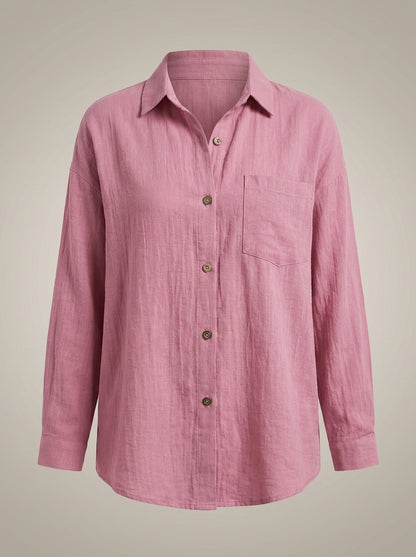 Blouse Dames | Losvallende Pasvorm Met Knopen