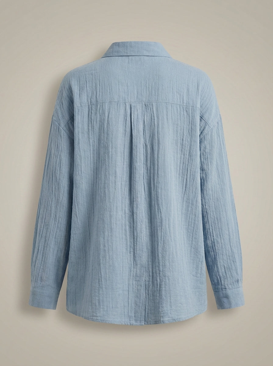 Blouse Dames | Losvallende Pasvorm Met Knopen