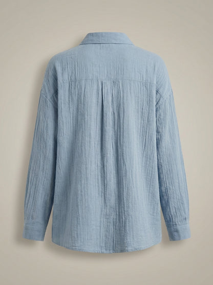 Blouse Dames | Losvallende Pasvorm Met Knopen