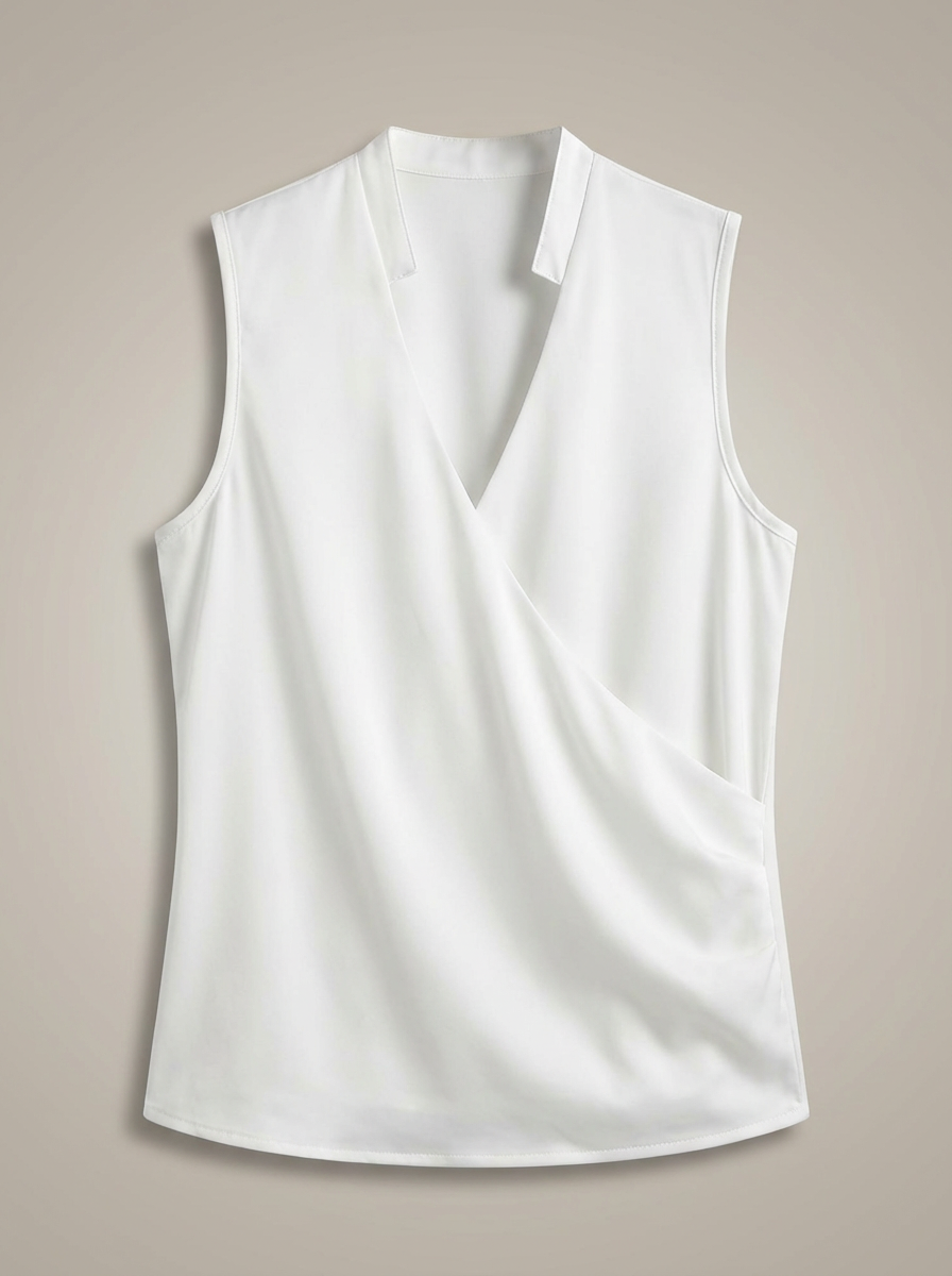 T-Shirt Dames | Top met V-Hals en Korte Mouwen