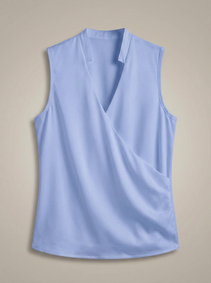 T-Shirt Dames | Top met V-Hals en Korte Mouwen