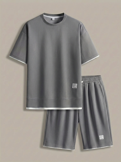 Zomerset Heren | T-shirt en Korte Broek met Elastische Tailleband