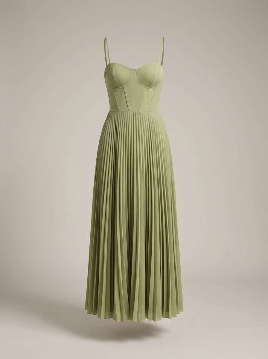 Lange Jurk Dames | Maxi Galajurk met Korset en Elegante Pasvorm