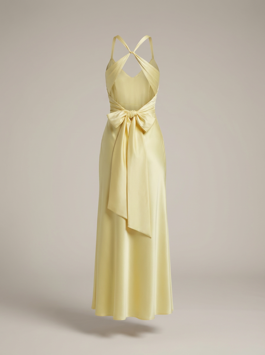 Lange Jurk Dames | Maxi Galajurk met V-hals voor Bruiloft en Feest