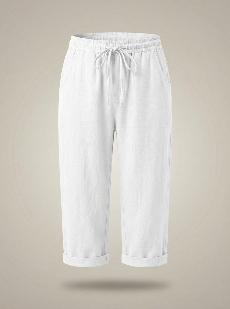 Broek Dames | Hoge Taille met Elastische Band en Striksluiting