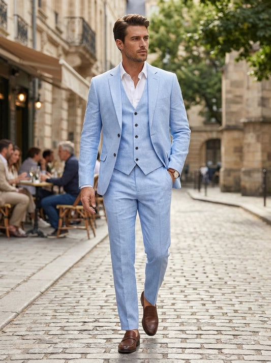 Pak Heren | Driedelig Slim Fit met Colbert, Gilet en Pantalon