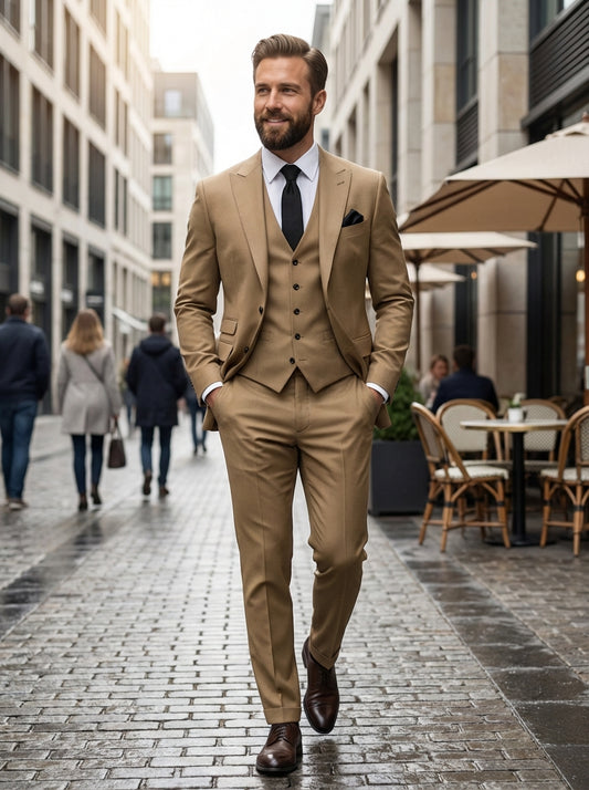 Pak Heren | Driedelig Trouwpak met Colbert, Gilet en Pantalon