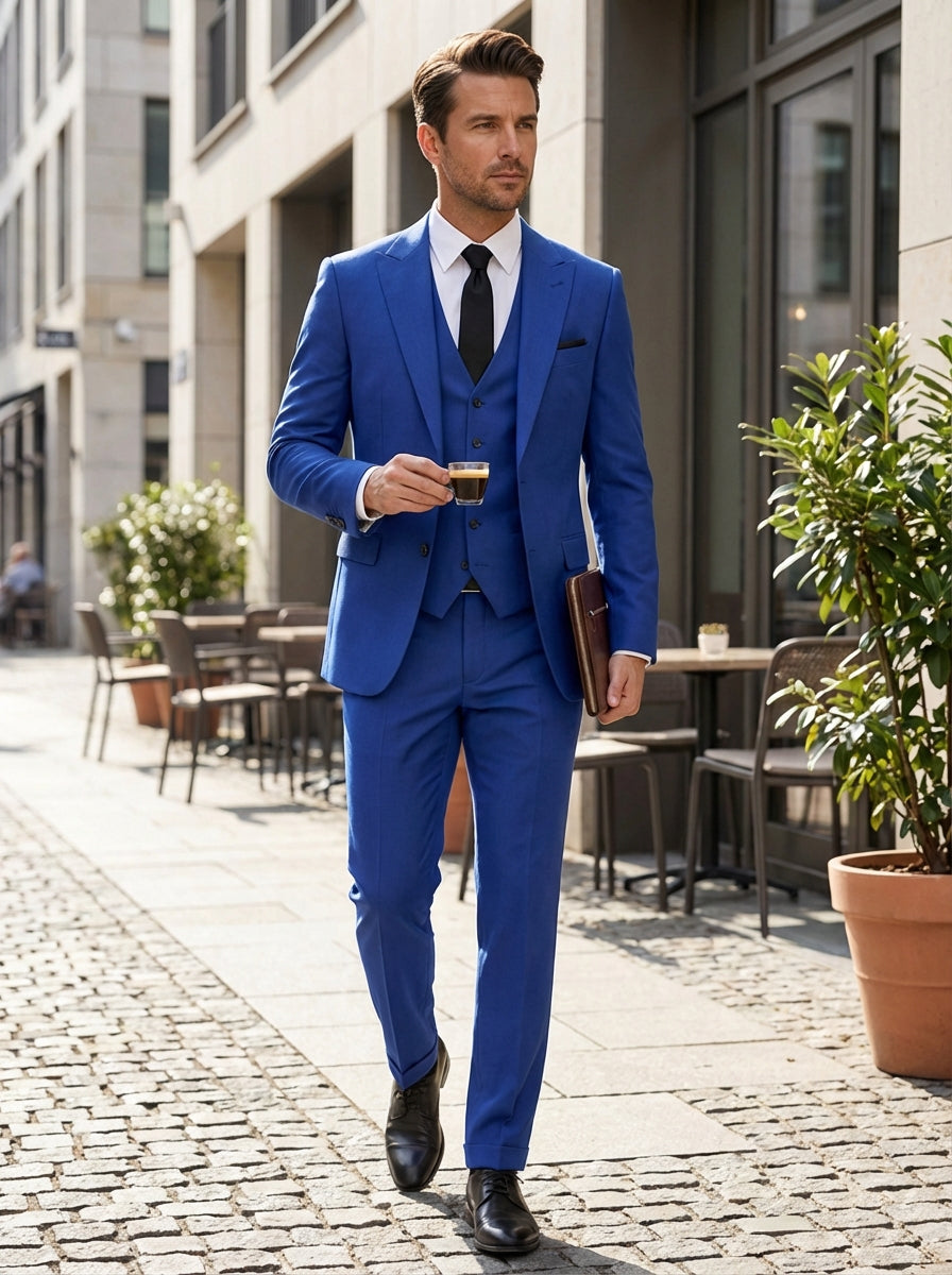 Pak Heren | Driedelig Trouwpak met Colbert, Gilet en Pantalon