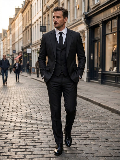 Pak Heren | Driedelig Trouwpak met Colbert, Gilet en Pantalon