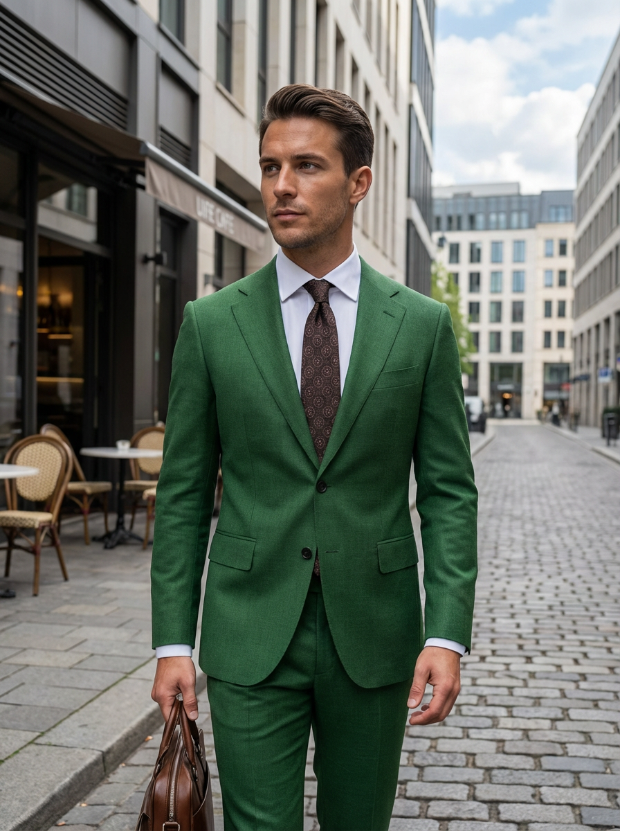 Pak Heren | Tweedelig Zakelijk Pak met Colbert en Pantalon