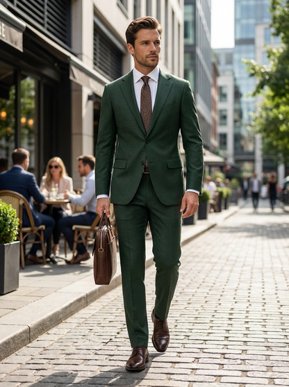 Pak Heren | Tweedelig Zakelijk Pak met Colbert en Pantalon