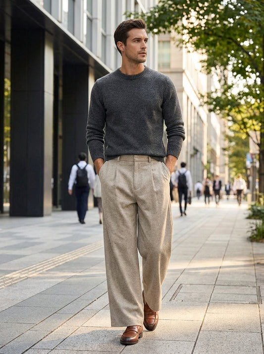 Wijde Pijpen Broek Heren | Uitlopend