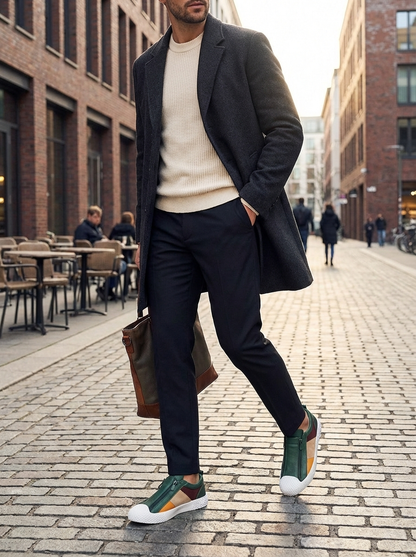 Instappers heren | Lage schoenen met rits