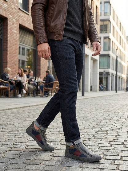 Instappers heren | Lage schoenen met rits
