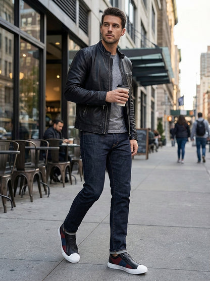 Instappers heren | Lage schoenen met rits