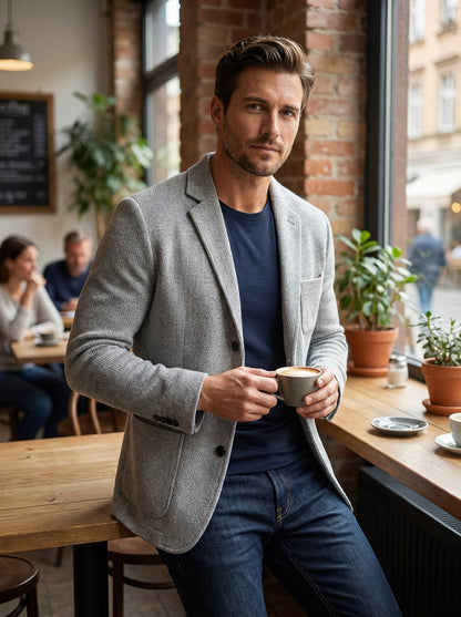 Luca - Heren Blazer Vest | Klassieke Kraag en Zakken