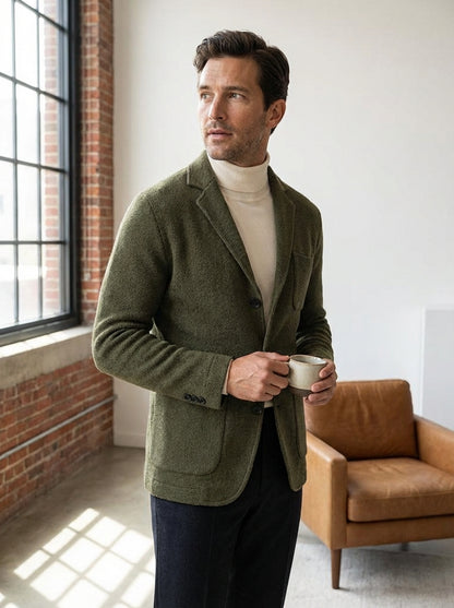 Luca - Heren Blazer Vest | Klassieke Kraag en Zakken