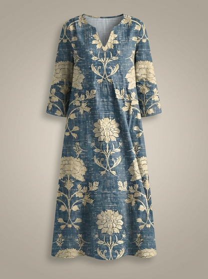 Jurk Dames | Midi Bloemenprint