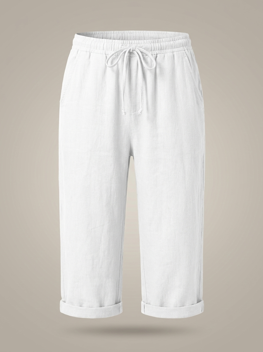 Korte Broek Dames | Capri Model met Trekkoord en Elastische Taille