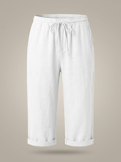 Korte Broek Dames | Capri Model met Trekkoord en Elastische Taille