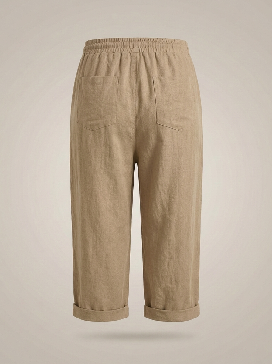 Korte Broek Dames | Capri Model met Trekkoord en Elastische Taille