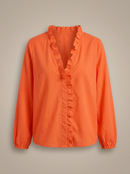 Women's Blouse | Long Sleeve V-Neck