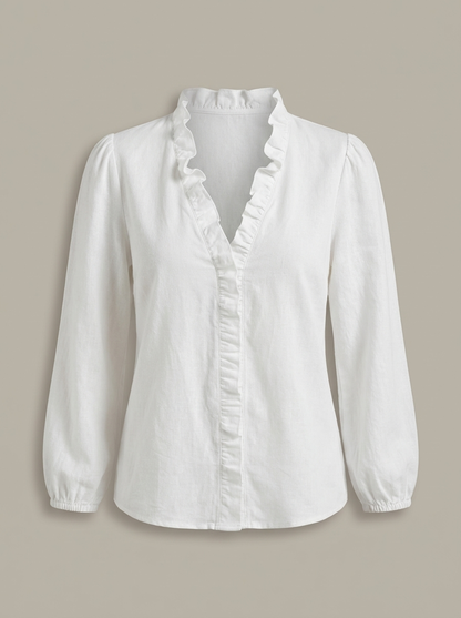 Women's Blouse | Long Sleeve V-Neck