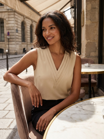 Women's Top | Sleeveless V-Neck