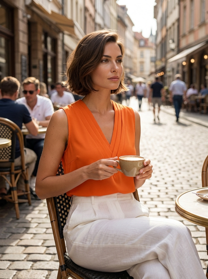 Women's Top | Sleeveless V-Neck