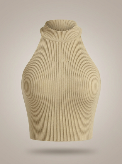 Crop Top Dames | Halterhals