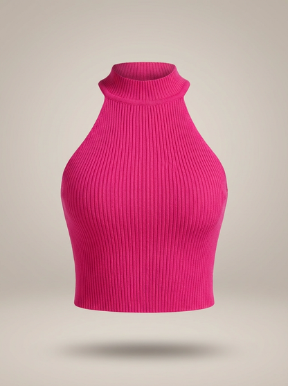 Crop Top Dames | Halterhals